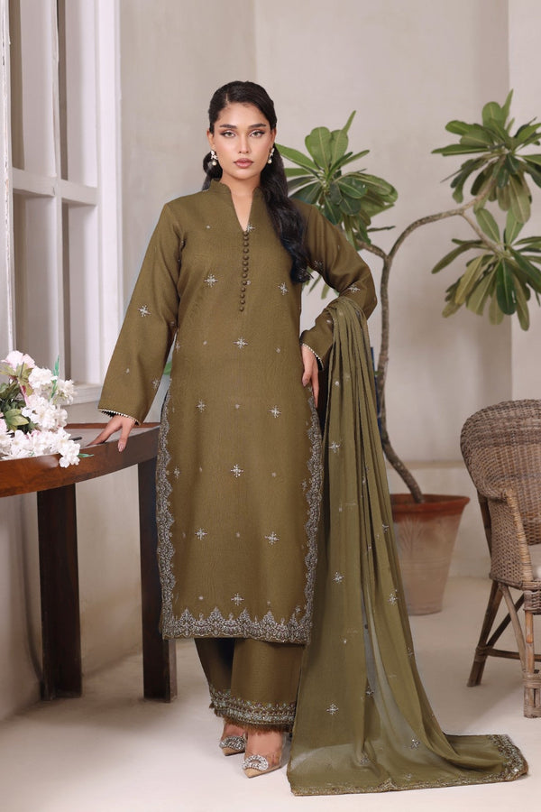 Noor-e-Zaitoon |  3-Piece Stitched Suit