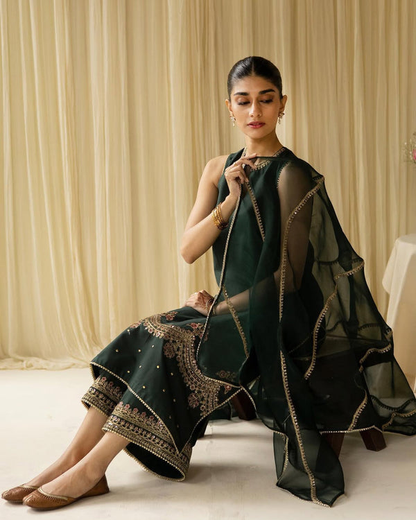 Forest Glimmer | 3-Piece Stitched Suit