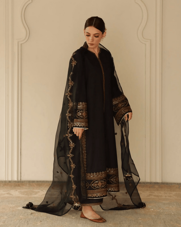 Royal Black | 3-Piece Stitched Suit
