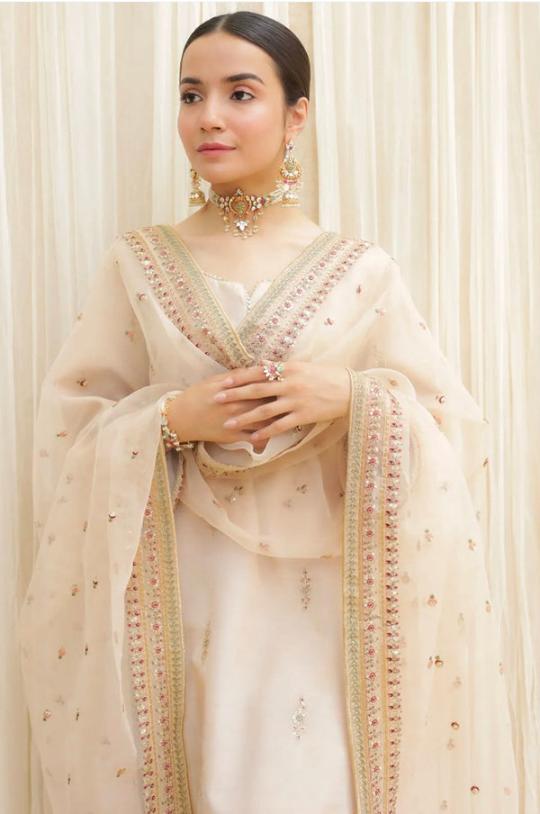 Golden Aura | 3-Piece Stitched Embroidered Suit