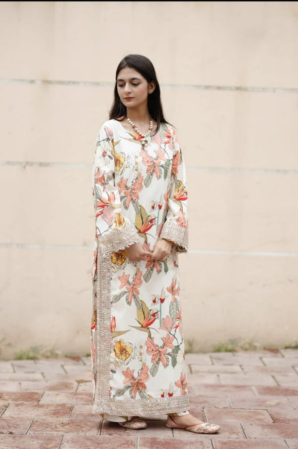 Allure Flora | 2 Piece Stitched Suit